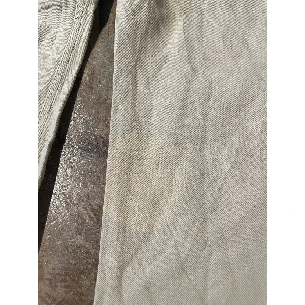 Vintage Levi's 501 Made‎ In USA 0115 Brown Khaki Denim 33W x 32L *